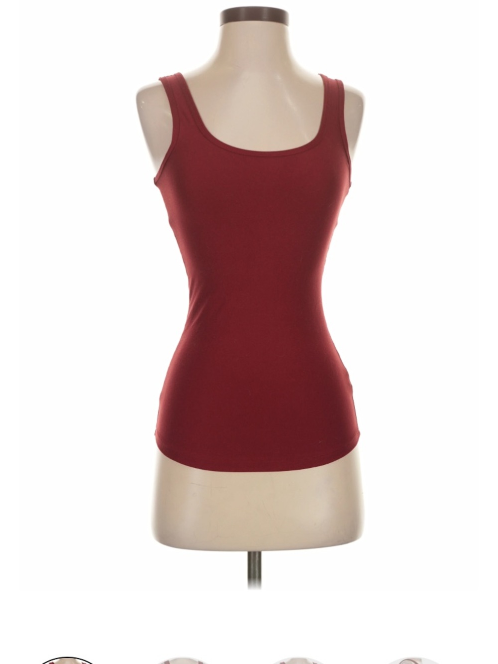 No Boundaries Scoop Neck Tank Top - Burgundy